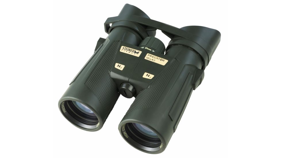 Open Box, Steiner Predator 10x42mm Roof Prism Binocular, NBR Long Life Rubber Armoring, OD Green, 2444