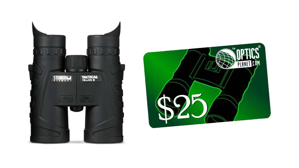 Steiner 10x42 Tactical R T42r Binocular and FREE 25 OpticsPlanet Gift Certificate