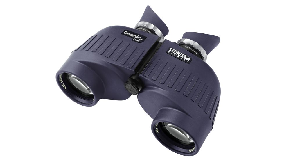 Steiner 295 Commander XP 7x50 Marine Porro Prism Binoculars, Blue, No Compass