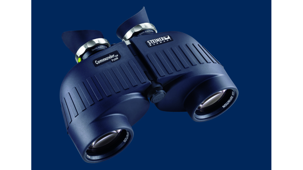 Steiner 295 Commander XP 7x50 Marine Porro Prism Binoculars, Blue, No Compass