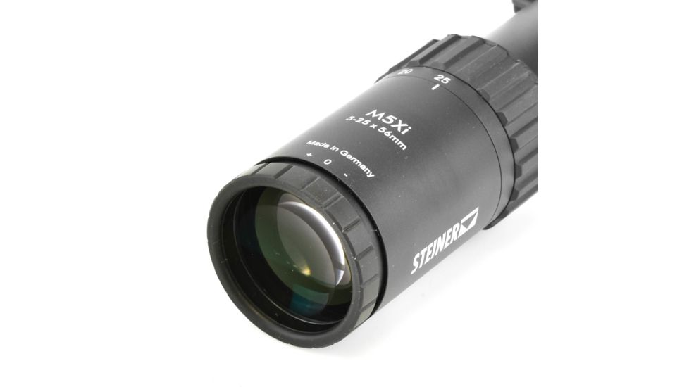 Steiner M5Xi Military Scopes Rifle Scope, 5-25x56mm, 34mm Tube, First Focal Plane, MSR2 Reticle, Matte, Black, 8704-MSR V2