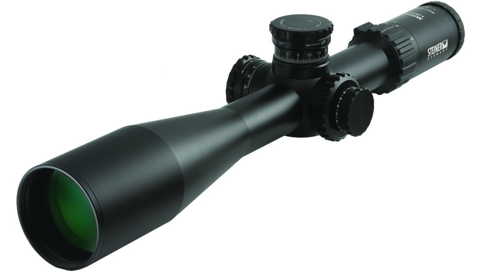 DEMO, Steiner M5Xi Military 5-25x56 mm Rifle Scope, 34 mm Tube, First Focal Plane, Black, Matte, Red G2B Mil-Dot Reticle, Mil Rad Adjustment, 5525-DEMO
