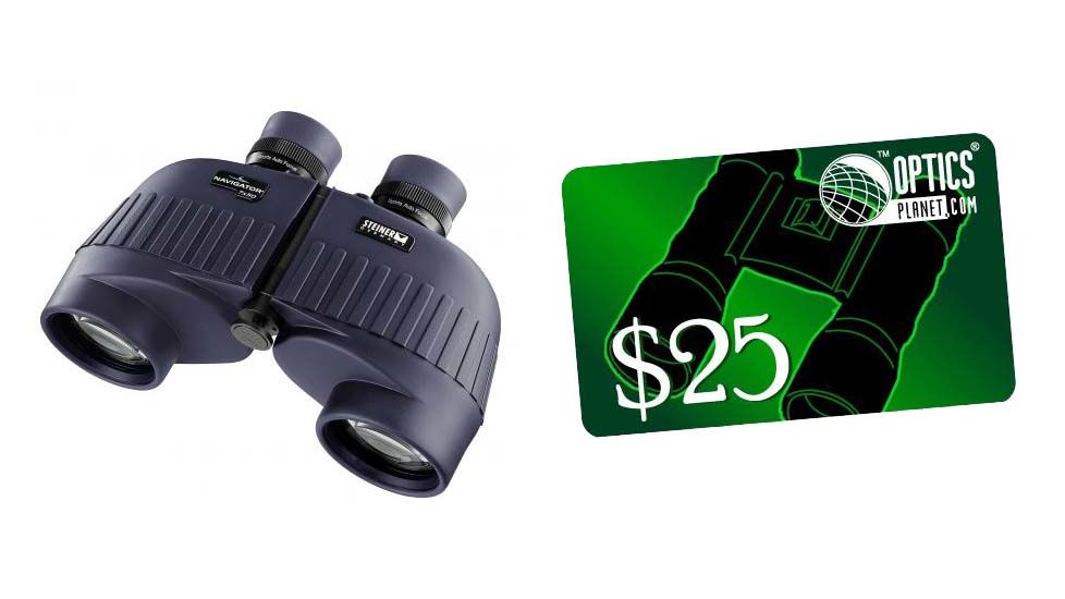 Steiner 7x50 Navigator Marine Binocular and FREE 25 OpticsPlanet Gift Certificate