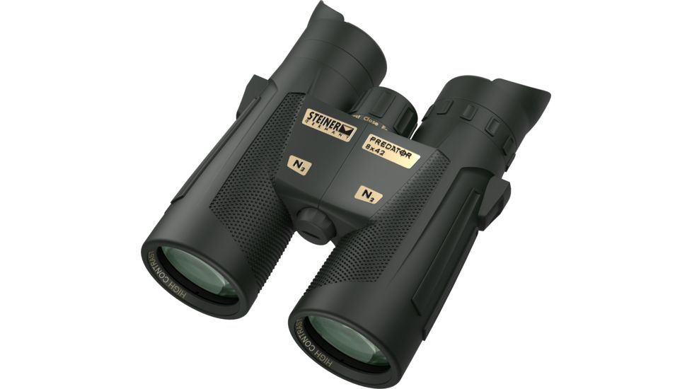 Demo Steiner Predator 8x42mm Roof Prism Binocular, NBR Long Life Rubber Armoring, Black, A2443