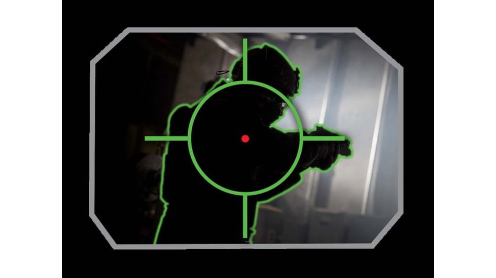 EDEMO, Steiner Close Quarter Red Dot Thermal Sight, 2.5 MOA Dot Reticle, Black, 9510