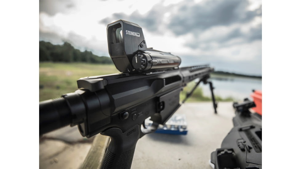 EDEMO, Steiner Close Quarter Red Dot Thermal Sight, 2.5 MOA Dot Reticle, Black, 9510