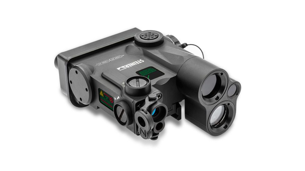 Steiner DBAL-A4 Dual Beam Aiming Laser, 50mW Visible Red Laser, 50mW IR Pointer, 600mW IR Illuminator, 500 Lumen White Light, Restricted to LE/Mil only, Black, 10021