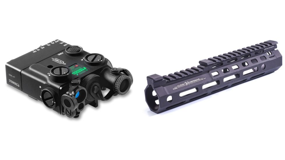 Steiner Laser Devices Civilian Dual Beam Aiming Laser with Optimized Rail System - Black