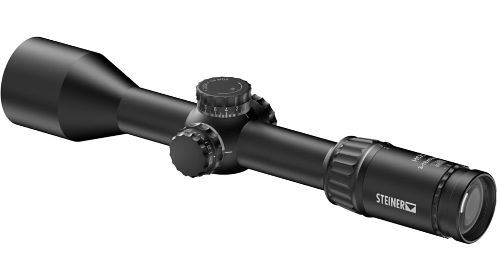Steiner HX6 3-18x50mm Rifle Scope, 30mm, First Focal Plane, STR-MIL Reticle, Black, 8783