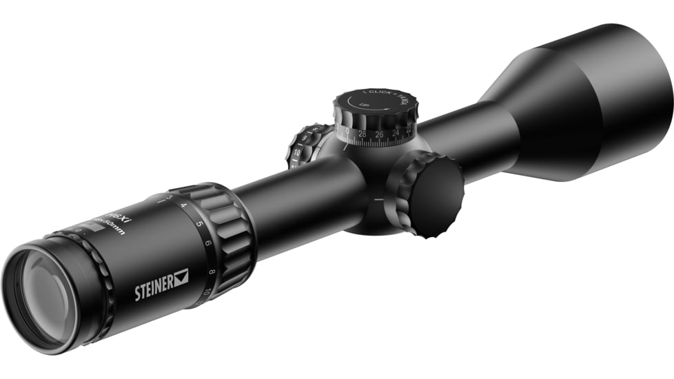 Steiner HX6 3-18x50mm Rifle Scope, 30mm, First Focal Plane, STR-MIL Reticle, Black, 8783