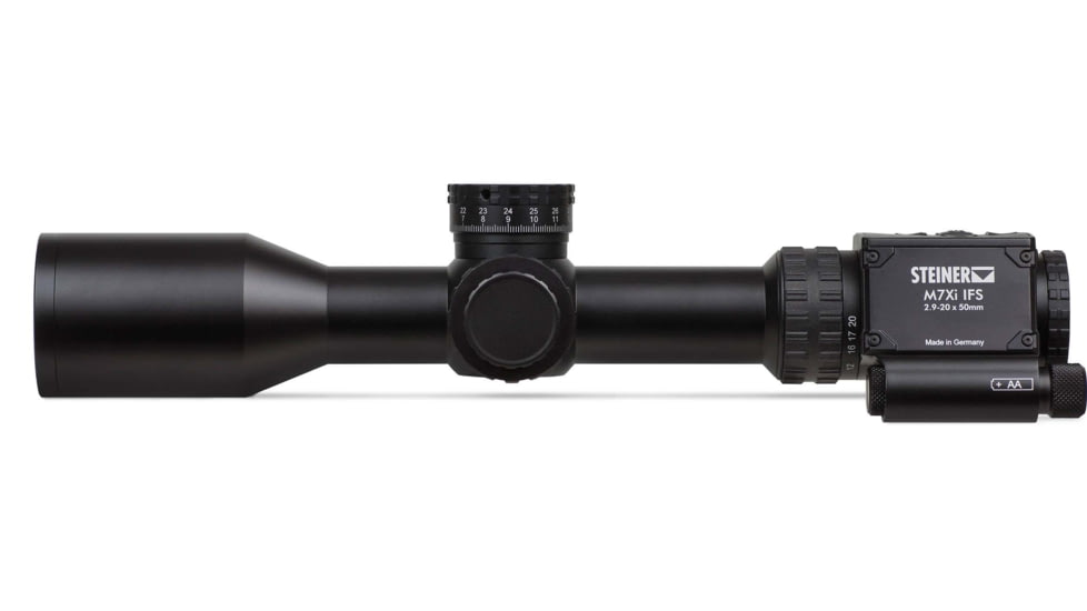 Steiner M7Xi Rifle Scope, 2.9-20x56mm, 34mm Tube, First Focal Plane, MSR2 Reticle, Matte, Black, 8717-MSR2IFS