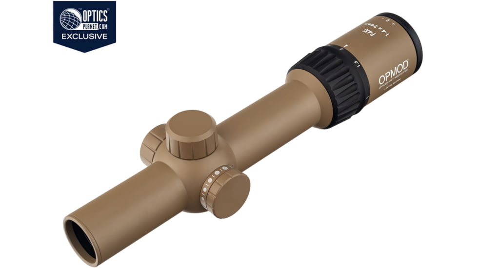 DEMO, Steiner OPMOD P4Xi 1-4x24mm Tactical Illuminated Rifle Scope, 30mm Tube, Second Focal Plane P3TR Reticle, FDE, 5203