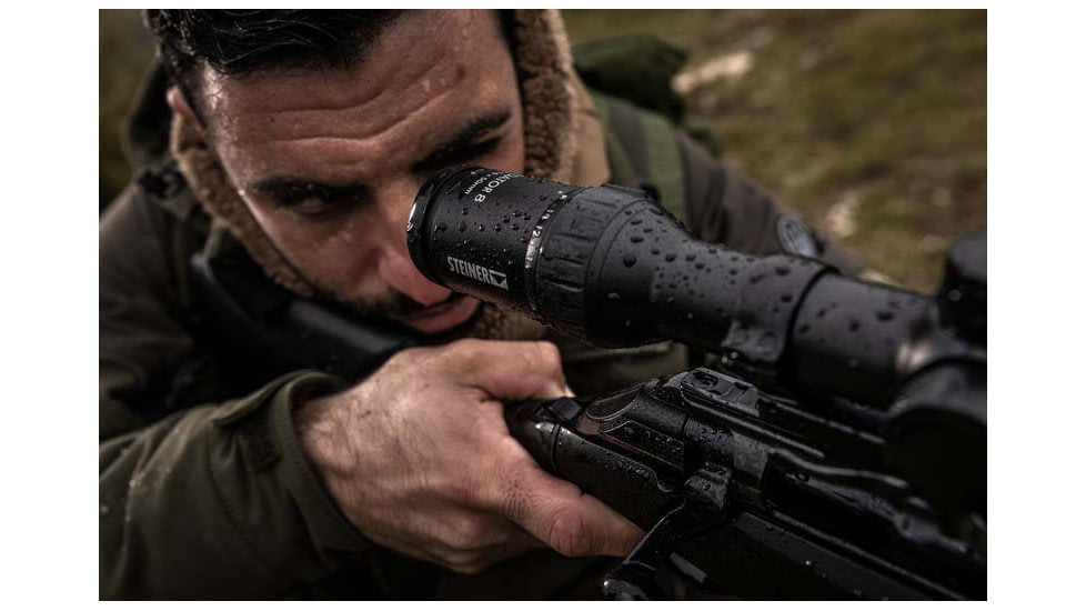 Steiner Predator 8 Series Rifle Scope, 2-16x42mm, 30mm Tube, Second Focal Plane, Ballistic E3 Reticle, Black, 3002