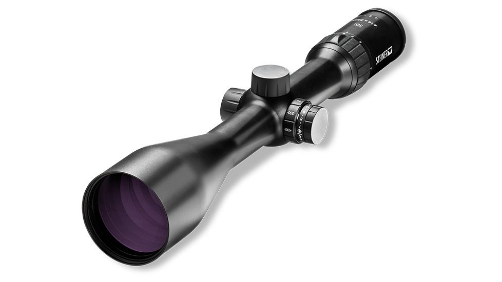 Steiner H4Xi 4-16x56 mm Rifle Scope, 30 mm Tube, Second Focal Plane, Black, Matte, Red Plex S1 Reticle, MOA Adjustment, 5251