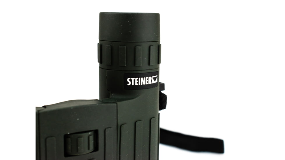 Steiner Safari 10x26mm Roof Prism Binoculars, NBR Long Life Rubber Armoring, Green, 2040