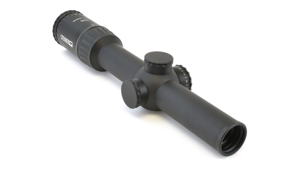 Steiner T5Xi 1-5x24 mm Rifle Scope, 30mm Tube, Second Focal Palne, Red 3TR / 5.56 mm Reticle, Matte, Black, 5101