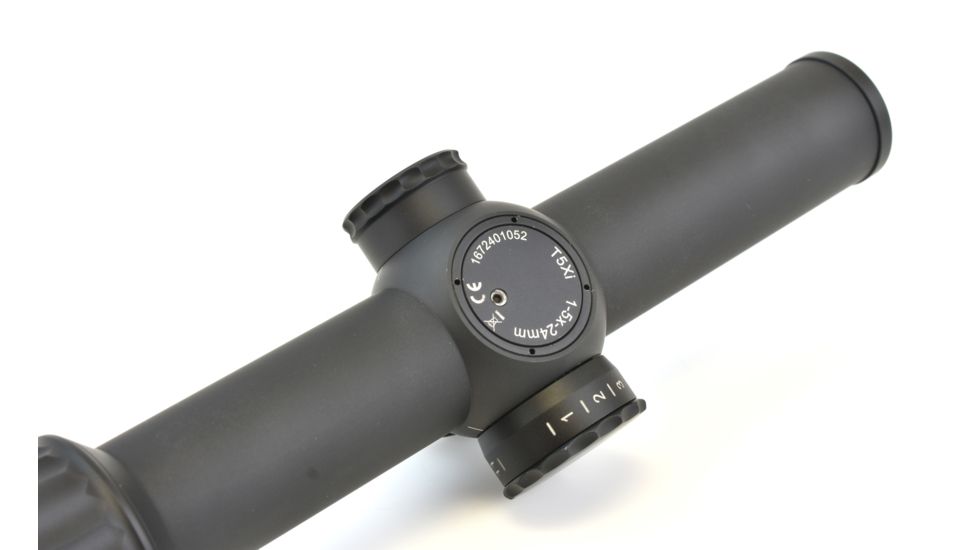 Steiner T5Xi 1-5x24 mm Rifle Scope, 30mm Tube, Second Focal Palne, Red 3TR / 5.56 mm Reticle, Matte, Black, 5101