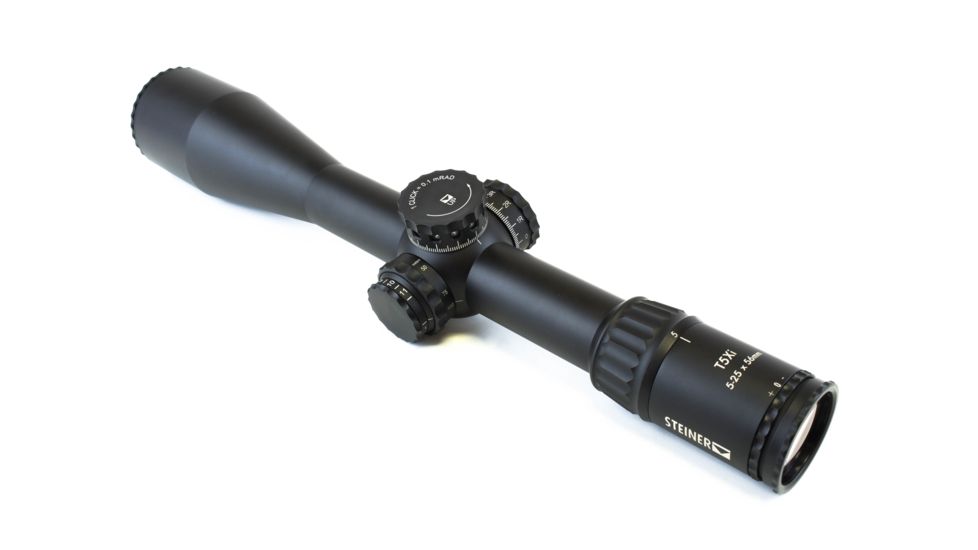 Steiner T5Xi 5-25x56 mm Rifle Scope, 34mm Tube, First Focal Palne, Red SCR Reticle, Matte, Black, 5122