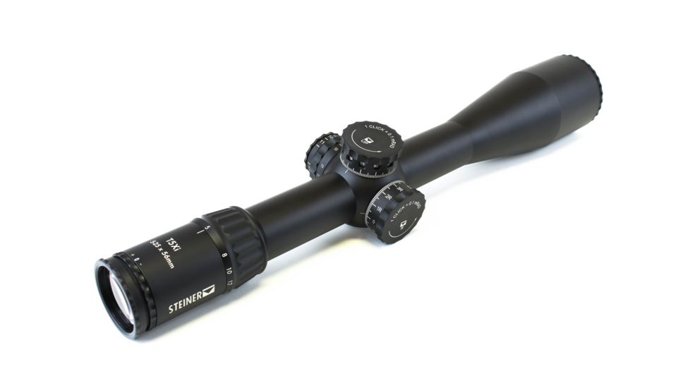 Steiner T5Xi 5-25x56 mm Rifle Scope, 34mm Tube, First Focal Palne, Red SCR Reticle, Matte, Black, 5122