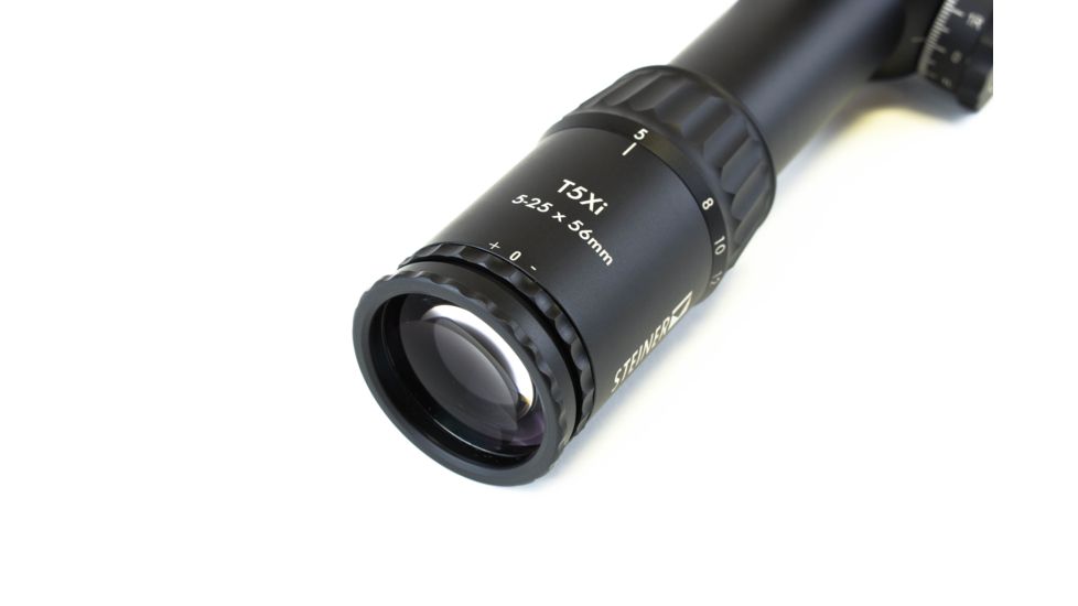 Steiner T5Xi 5-25x56 mm Rifle Scope, 34mm Tube, First Focal Palne, Red SCR Reticle, Matte, Black, 5122
