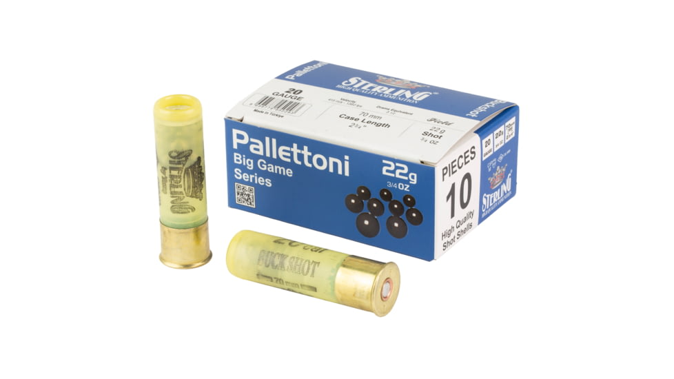 Sterling Big Game Series, 20 Gauge, 2.75", 00 Buckshot, 6/8 oz, Shot Shell, 10 Round Box, 8698779950293