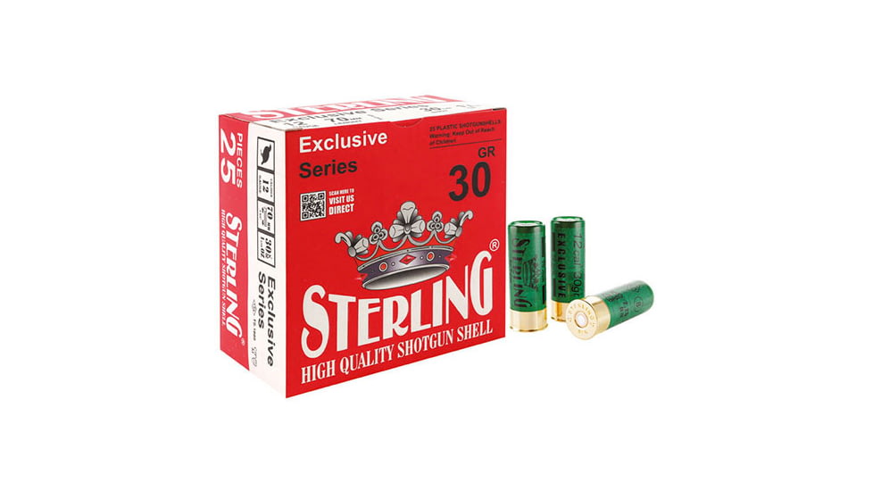 Sterling Exclusive Series 12 Gauge 1/16oz 2 3/4 in Number 5 Shotgun Ammo, 25 Rounds, 8698779950613