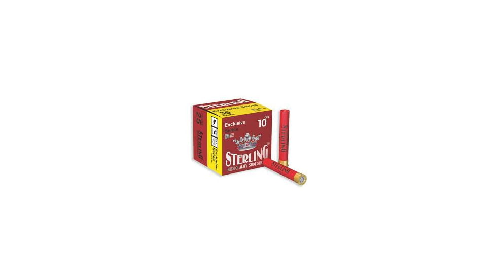 Sterling Exclusive Series 410 2 1/2 in 3/8oz 2 1/2 in Number 7 Shotgun Ammo, 25 Round, 8698779961343