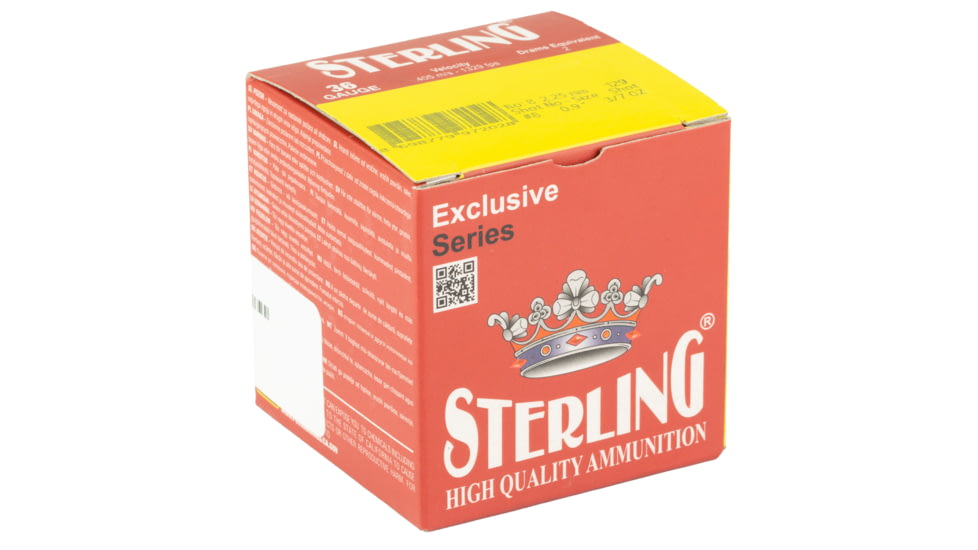 Sterling Exclusive Series, 410 Gauge, 2.5&quot;, #8, 3/7 oz, Shot Shell, 25 Round Box, 8698779972028