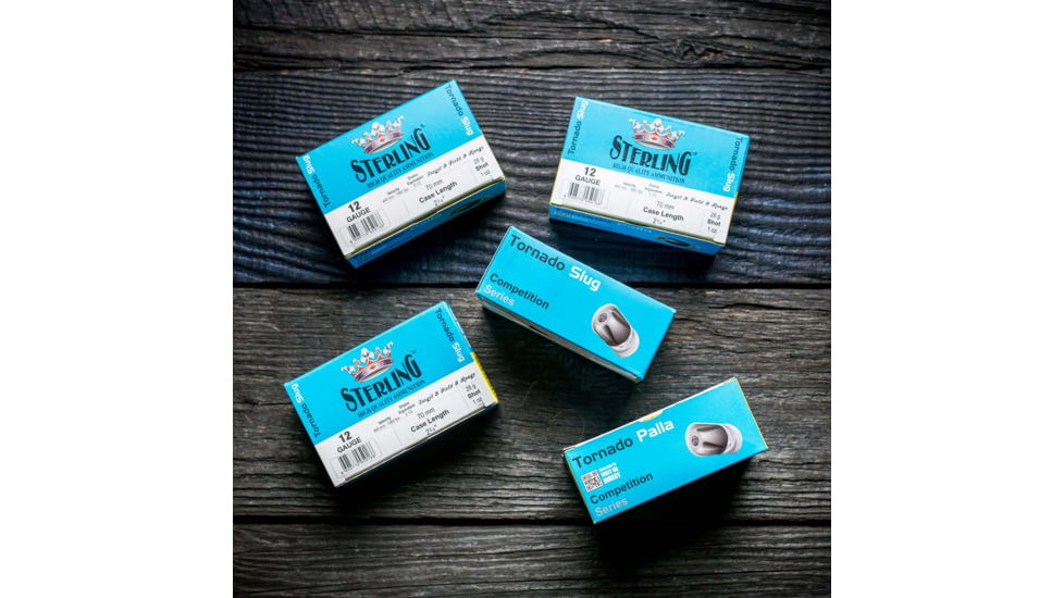 Sterling Sterling Tornado Slugs 12Ga 1 oz 2 3/4in Centerfire Shotgun Slug Ammunition, 10 Rounds, 96045