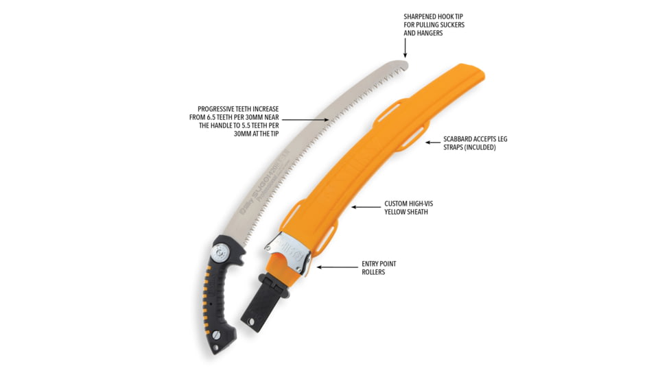 Silky Sugoi Hand Saw, Black/Yellow, 420mm, 390-42