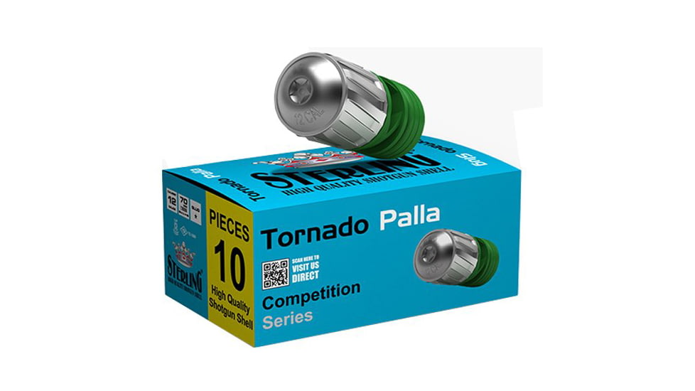 Sterling Tornado 12 GA 1oz 2.75in Centerfire Shotgun Slug Ammunition, 10 Rounds, 201.12.TO