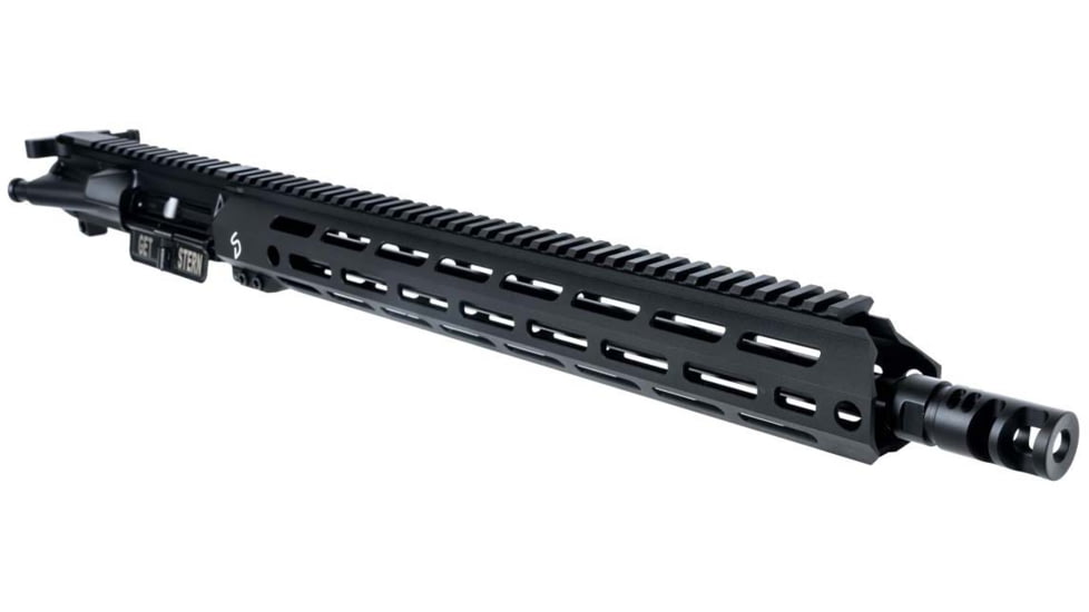 Stern Defense AR-15 Upper Receiver, 9mm, 16.1in Barrel, 15in MLOK Rail, SD BU9 Bolt, SD CH1 Charging Handle, SCB 9 Comp Break, Black, 015-SD15INCHMOD4-KK