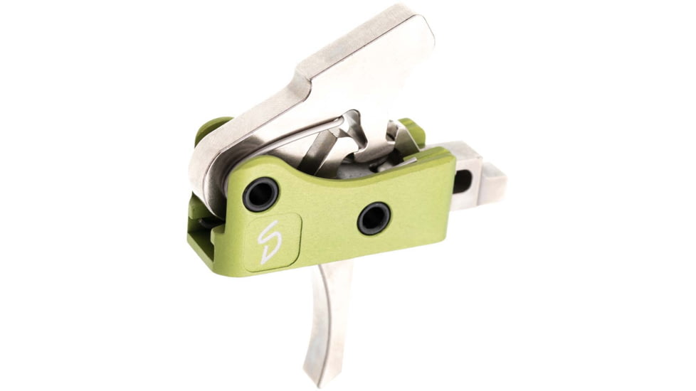 Stern Defense HS2 Hybrid 2 Stage NiB Drop In Trigger, Green / Silver, 009-H2S-NIB-D1-M