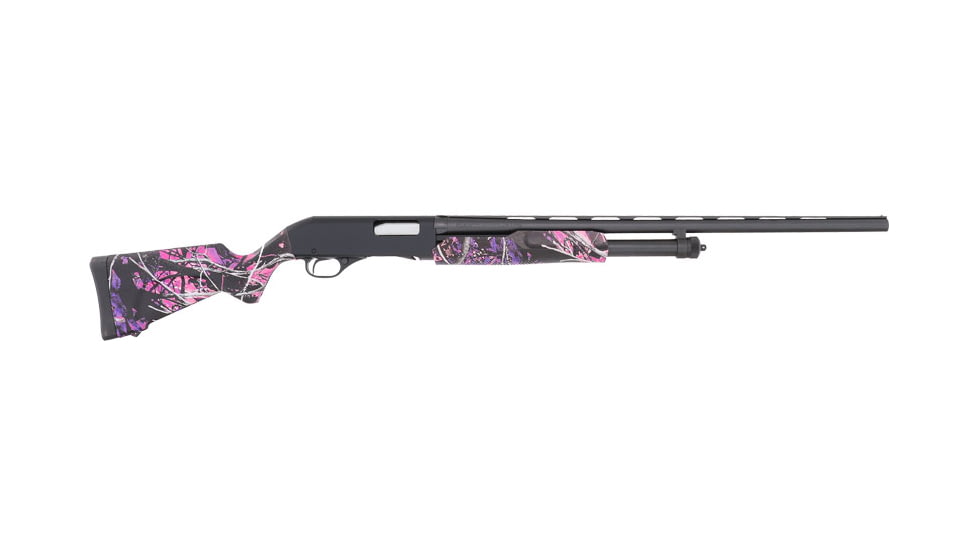 Stevens Arms 320 Field 3in Field Pump Youth Shotgun, 20 Gauge, 26in BBL, Synthetic Muddy Girl Stock, Blued, 22560