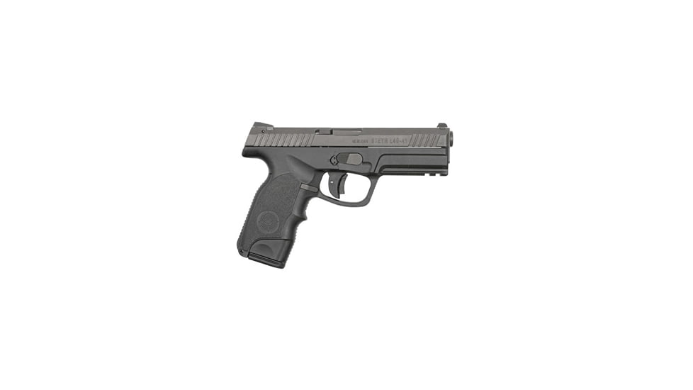 Steyr L-A1-Series Pistol, .40 S&amp;W, 4.52 in barrel, black polymer frame, integrated polymer grip, recoil operated semi-automatic, double-action only, trigger and internal firing pin safety, triangular/trapezoid, 12 round magazine, ST-L-A1-SERIES-FRRMPG