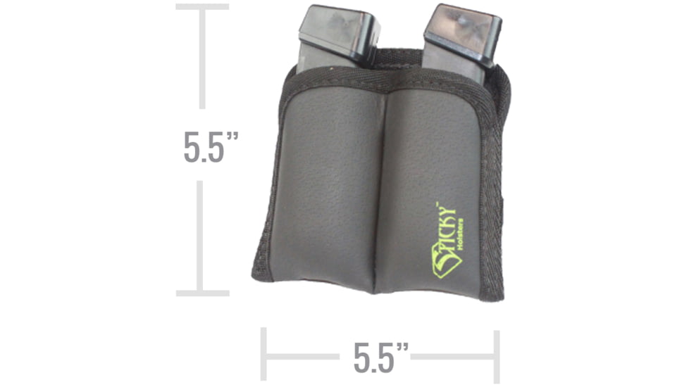 Sticky Holsters Dual Mag Sleeve, Black, Dual Mag Sleeve