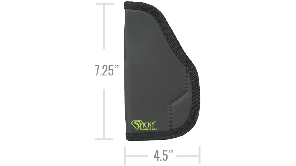 Sticky Holsters LG-3 Holster, Gl 17, 22, 31, 34, 35, 37, Ambidextrous, Black, Large, LG-3