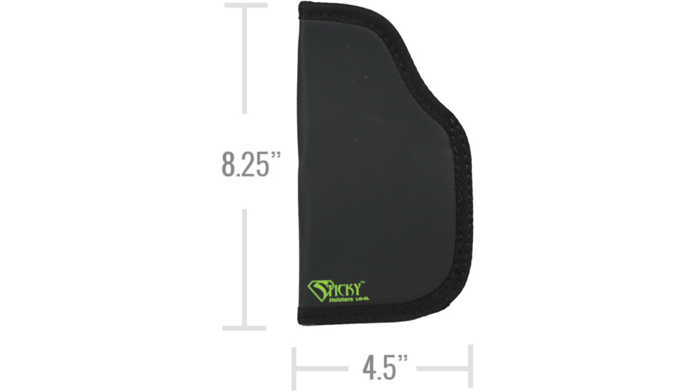 Sticky Holsters LG-6L Holster Modified for Laser, 5 inch Barrel w/ Laser Or Light, Glock 20/21, Hk 45/P30L, S&amp;W M&amp;P 45, Ambidextrous, Black, Large, LG6LMODLS