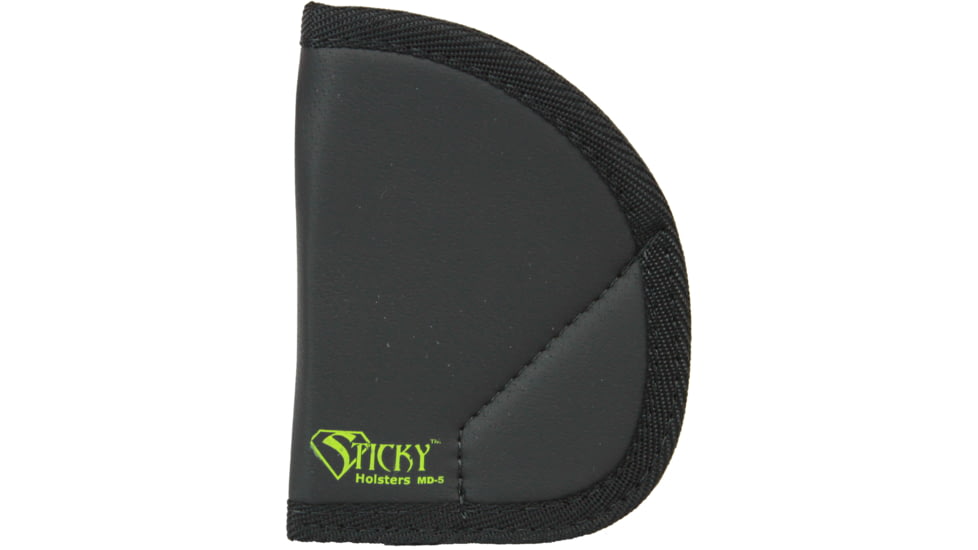 Sticky Holsters MD-5 Medium Holster, Ambidextrous, Medium, Black, MD-5