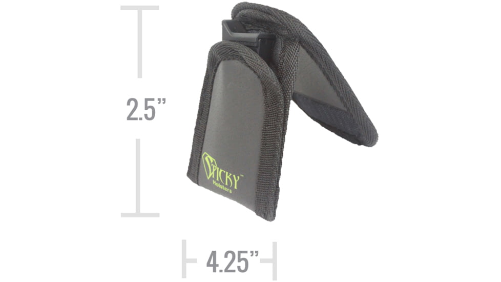 Sticky Holsters Mini Mag Pouch, 1 Pack, Black, Mini Mag Pouch