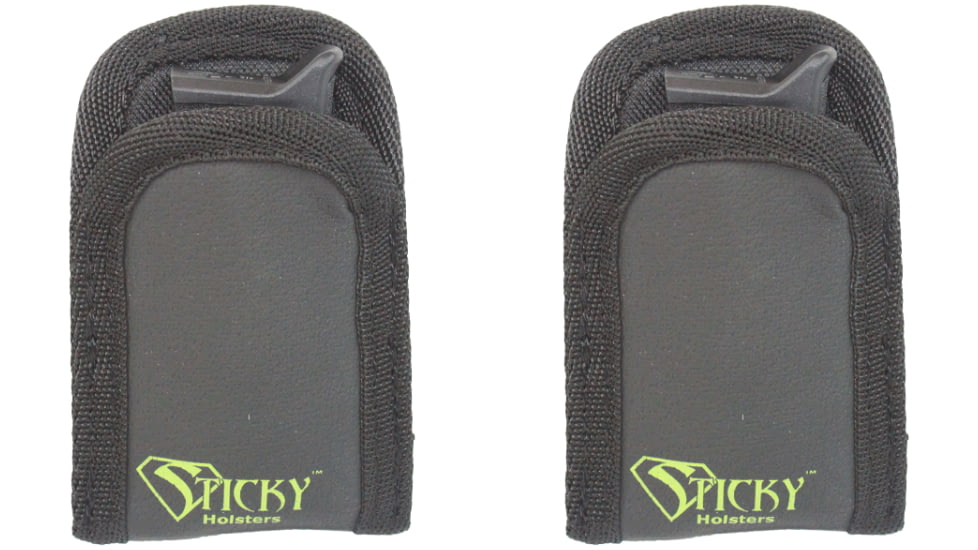 Sticky Holsters Mini Mag Sleeve, 2 Pack, Black, Mini Mag Sleeve x2
