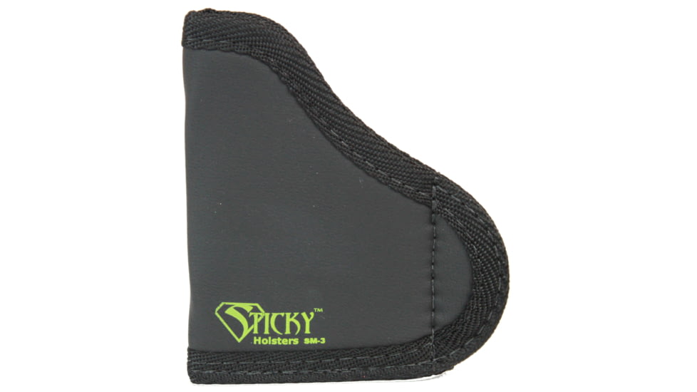 Sticky Holsters SM-3 Holster, S&amp;W Bodyguard, Rug Lcp, Sig P238, Taurus Tcp w/Laser Or Light, Ambidextrous, Black, Small, SM-3