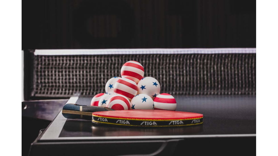 STIGA 1-Star Stars And Stripes Balls, Red, White &amp; Blue, T1471