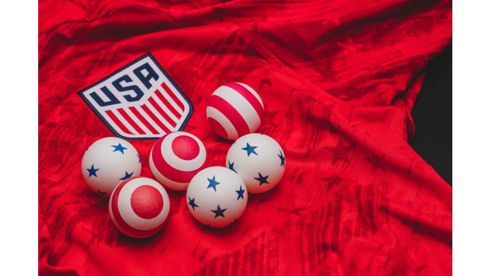 STIGA 1-Star Stars And Stripes Balls, Red, White &amp; Blue, T1471