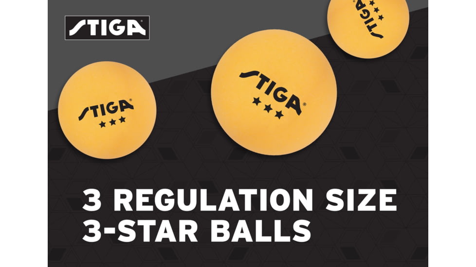 STIGA Performance 2-Player Table Tennis Racket Set, Brown / Red, T1363