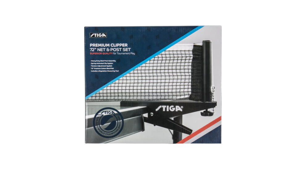 STIGA Premium Clipper Net/Post Set, White, T1566