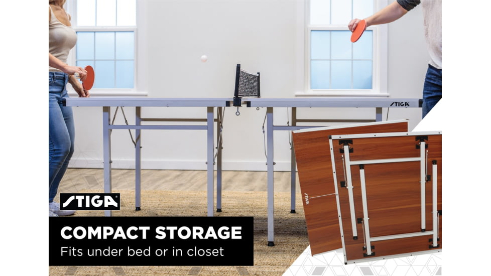 STIGA Space Saver Woodgrain Edition Table Tennis Table, Woodgrain, T8460-2W