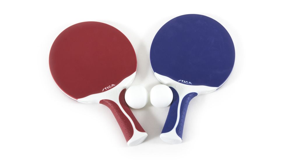 Stiga Table Tennis Flow 2 Player Set, Red &amp; Blue, T1286