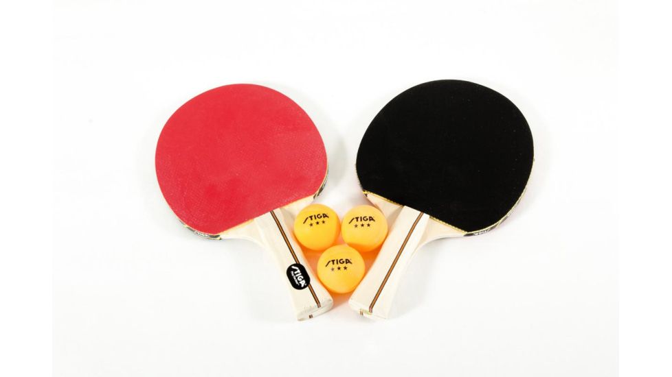 Stiga Table Tennis Performance Player Sets, 2 Player Set, Red &amp; Black T1362