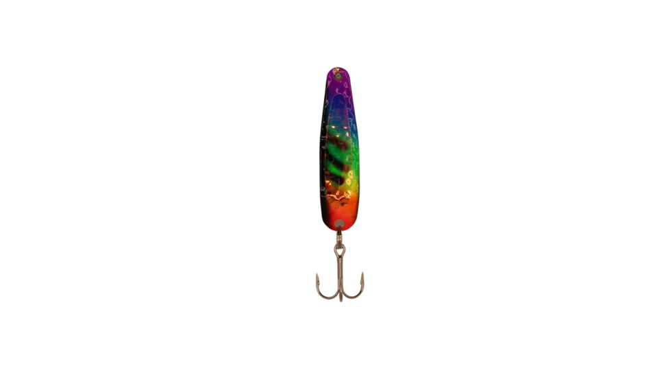 Stinger Scorpion Spoon Lightweight Trolling Spoon, 2.25in .1oz., #5 VMC Hooks, Flo Nascar Trans Uv, XCH193TUV